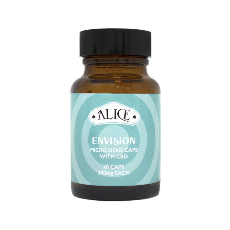 (250mg Golden Teacher & 50mg CBD) Envision Micro Dose Capsules By Alice