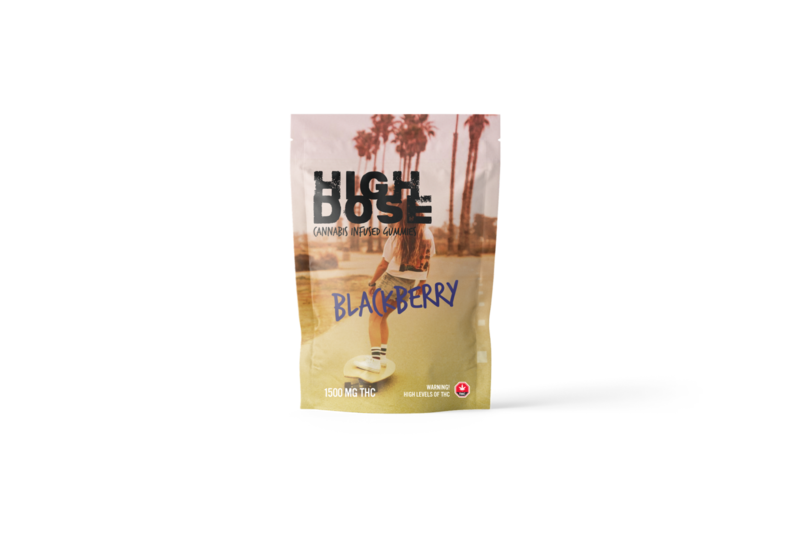 (1500mg THC C02 Full Spectrum) Blackberry Gummy By High Dose