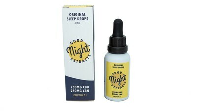 750mg CBD & 250mg CBN Sleep Tincture  (30ml) By Good Night Extracts