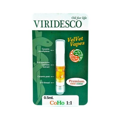 0.5ml/1ml CoHo 1:1 Honey Oil Vape Top By Viridesco