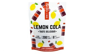 CBD (200mg) Gummies By Pacific CBD, Flavour: Lemon Cola