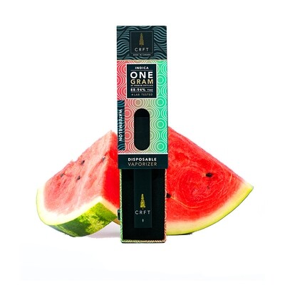 (1g) Watermelon (Indica) Disposable Vape By Crft Cannabis