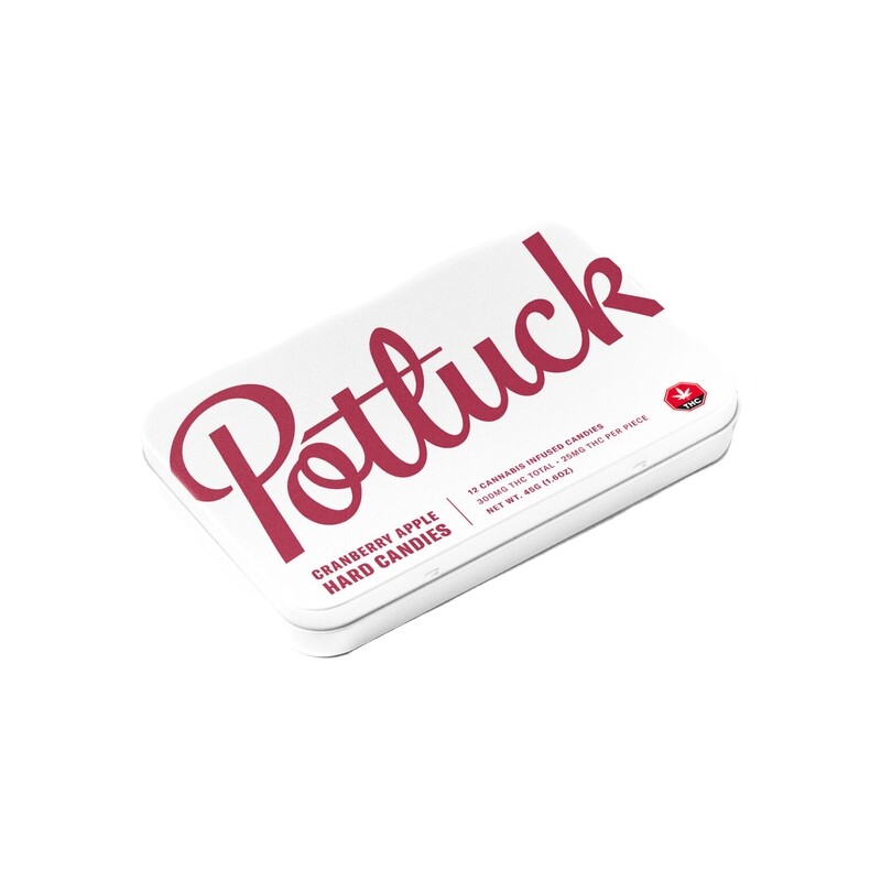 (300mg Full Spectrum THC) Cranberry Apple Hard candies By Potluck
