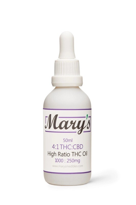(1000mg THC:250mg CBD) Tincture By Mary's