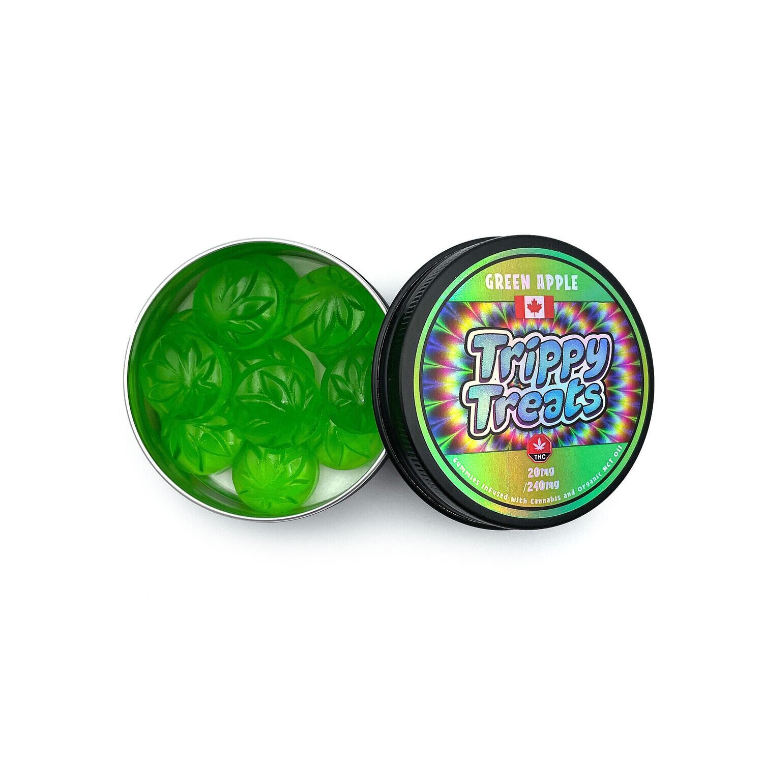 240mg THC Green Apple Gummies By Cannamo