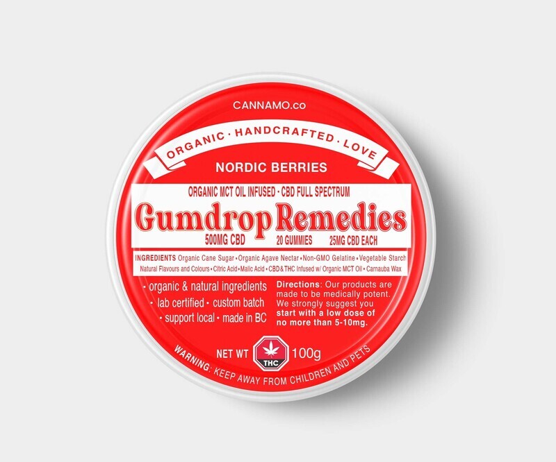 500mg Full Spectrum CBD Nordic Berry Gummies By Cannamo