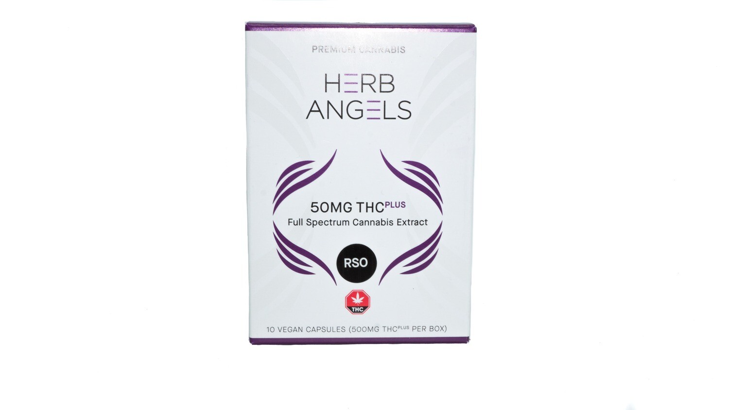 50mg THC Plus RSO Capsules By Herb Angels