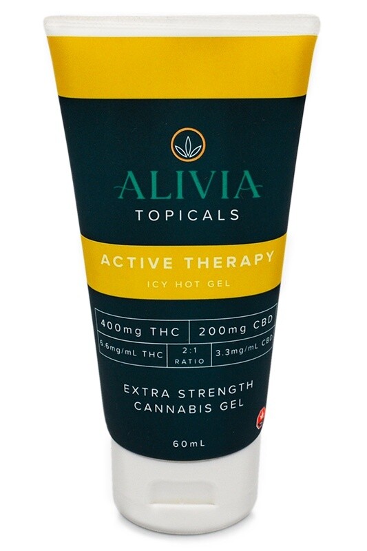 (2oz) (400mg THC/200mg CBD) Active Therapy Icy Hot Gel W/ Arnica By Alivia