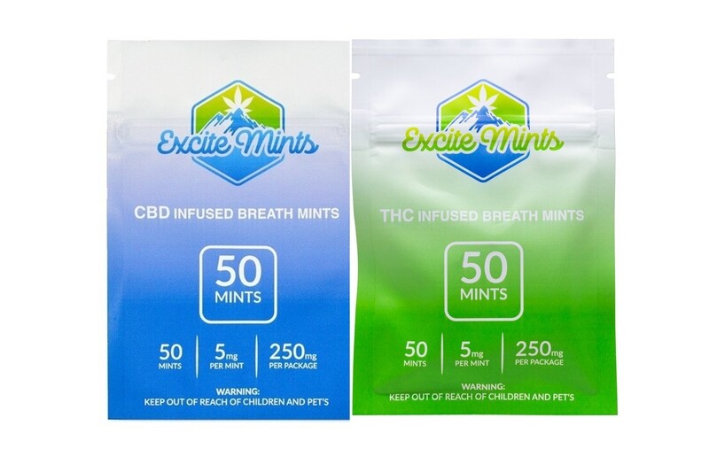 (250mg CBD/THC) Breath Mints By Excite Mints