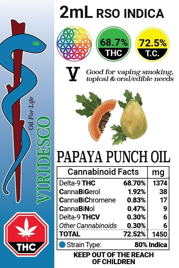 (Indica) V-RSO Papaya Punch Oil