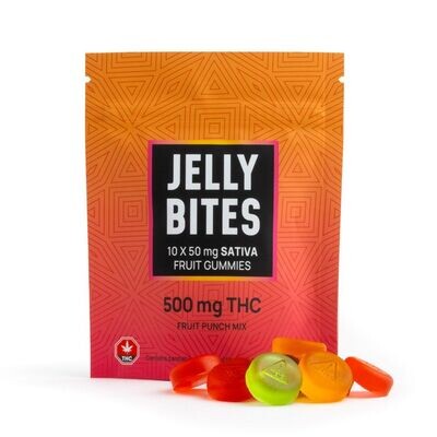 (500mg THC) ​Full Spectrum Sativa Jelly Bites By Twisted Extracts