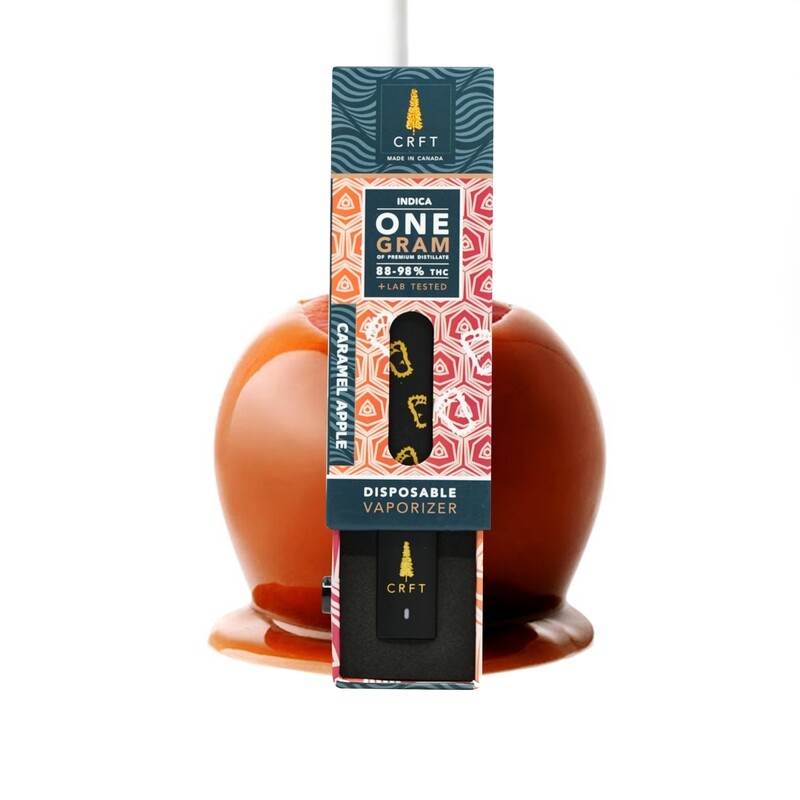 (1g) Caramel Apple (Indica) Disposable Vape By Crft Cannabis