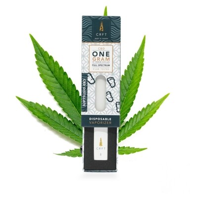 (1g) Full Spectrum CBD Disposable Vape By Crft Cannabis