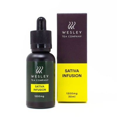 (1200mg THC) Sativa Infusion Tincture by Wesley Tea