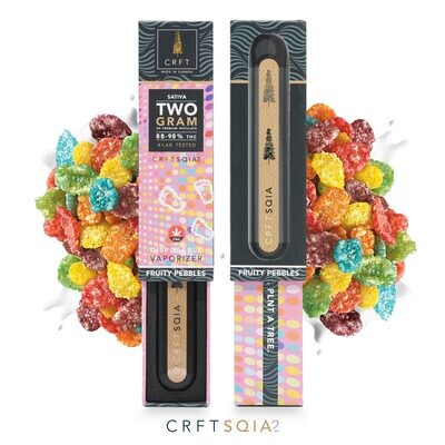(2g) Fruity Pebbles (Sativa) Disposable SQIA Vape By Crft Cannabis