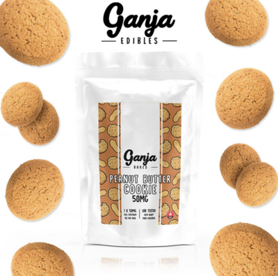 50mg THC Peanut Butter Cookie By Ganja Edibles