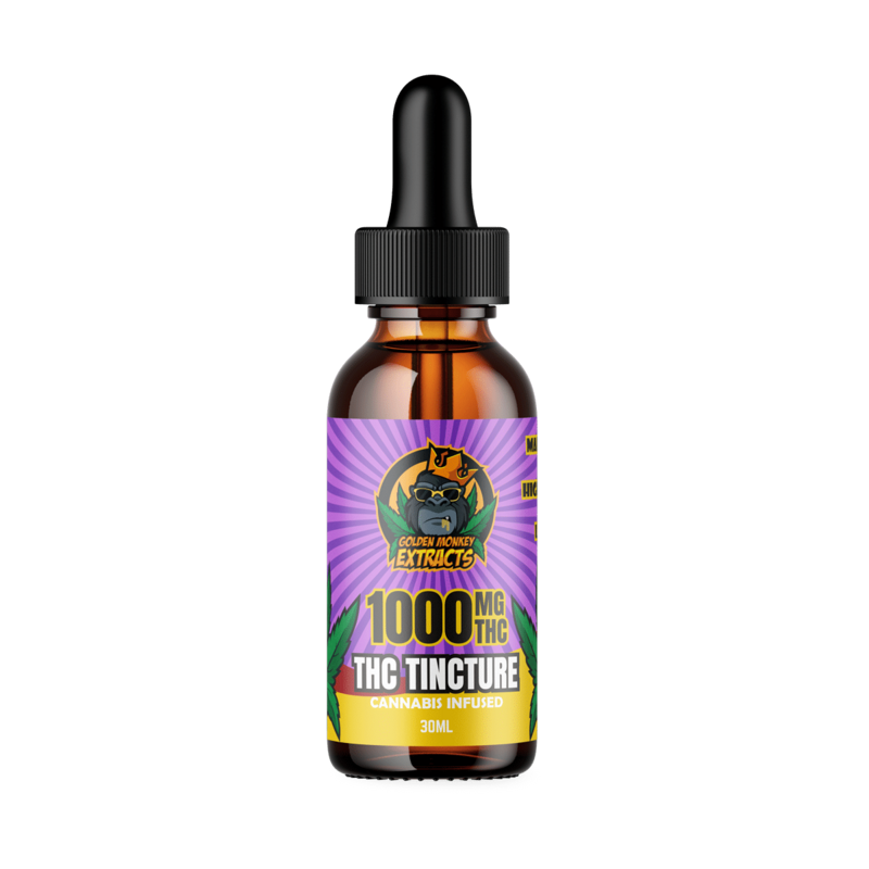 1000mg THC Tincture By Golden Monkey Extracts