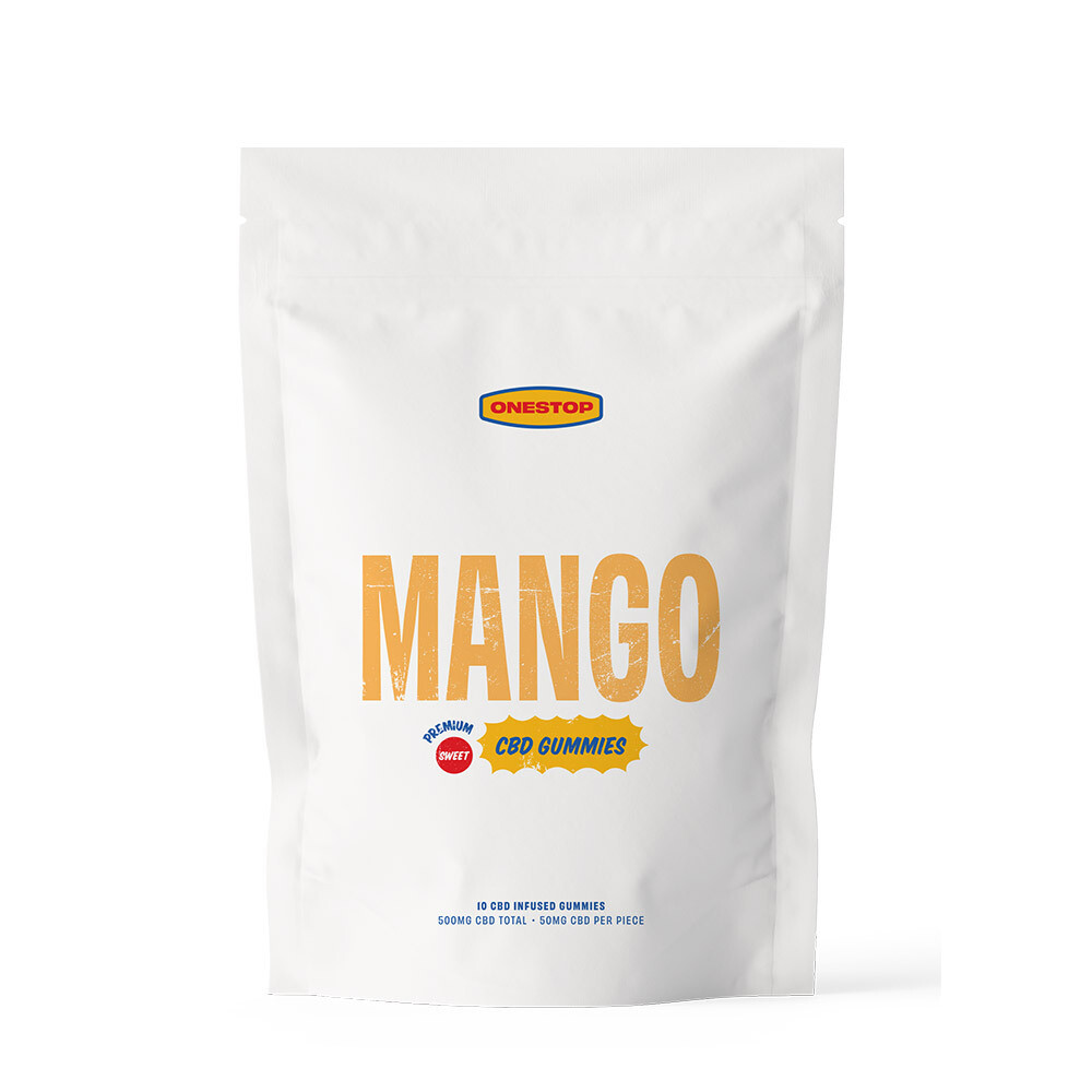 500mg CBD Mango Gummies By Onestop