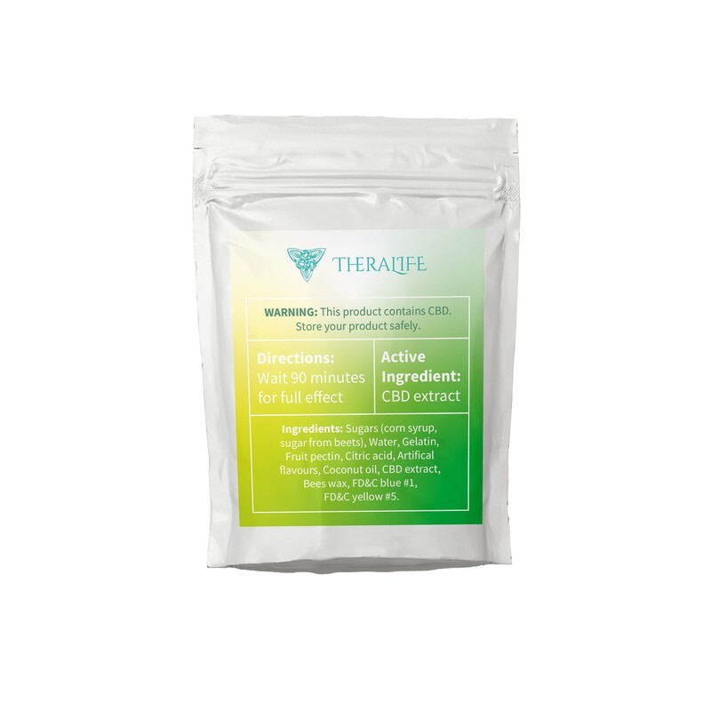 (1000mg) CBD Fruit Infused Gummies By TheraLife