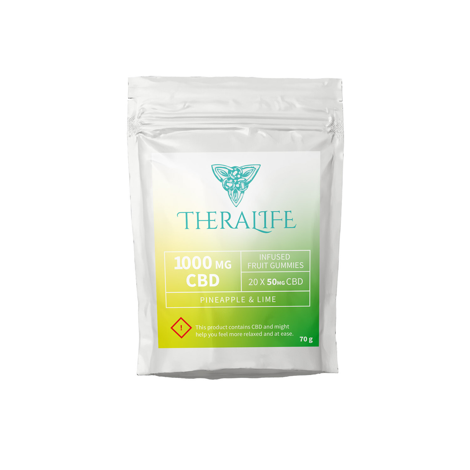 (1000mg) CBD Fruit Infused Gummies By TheraLife