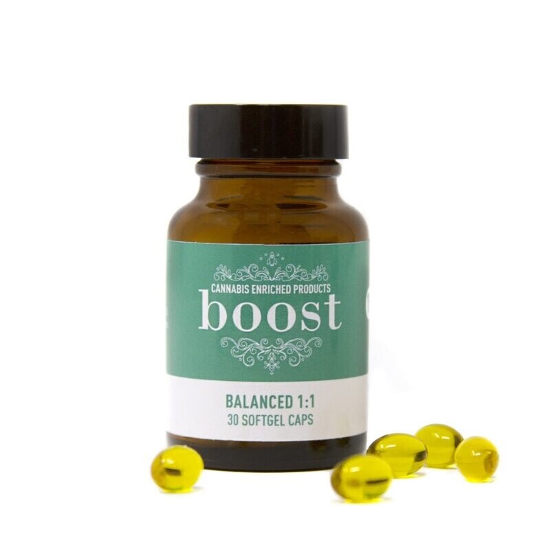 (25mg THC:25mg CBD) Gel Caps By Boost