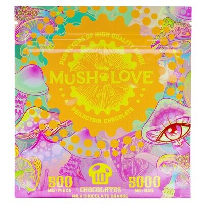 (5g) Psilocybin Orange Milk Chocolates By Mush Love