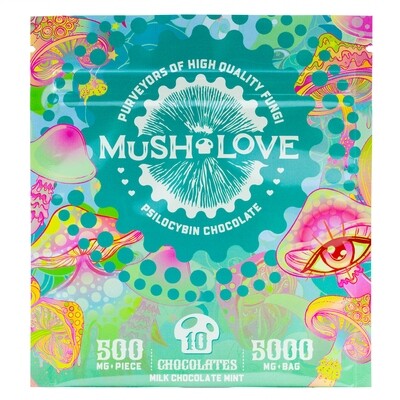 (5g) Psilocybin Mint Milk Chocolates By Mush Love