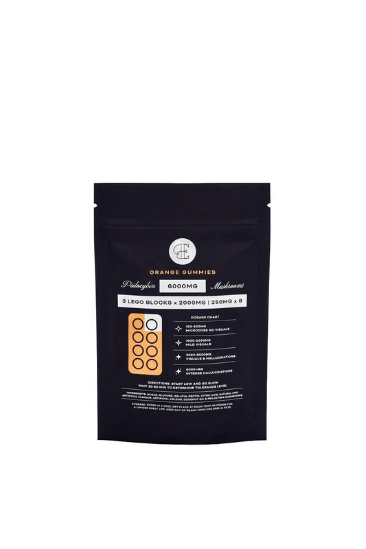 (6000mg) Psilocybin Orange Gummies By Euphoria Psychedelics