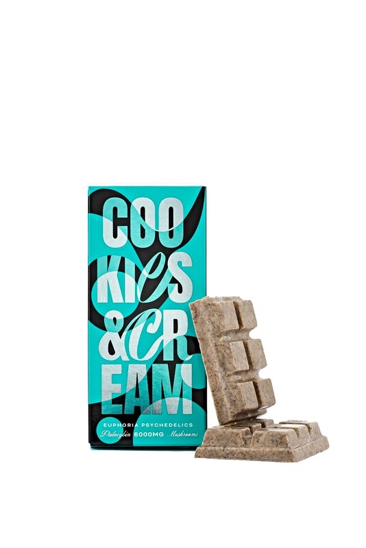 (6000mg) Psilocybin Cookies N Creme Chocolate By Euphoria Psychedelics