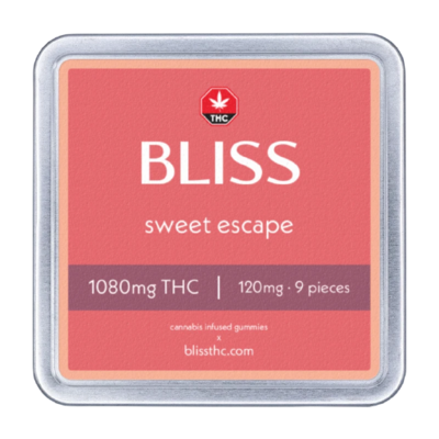 (1080mg THC) Sweet Escape Gummies By Bliss Edibles