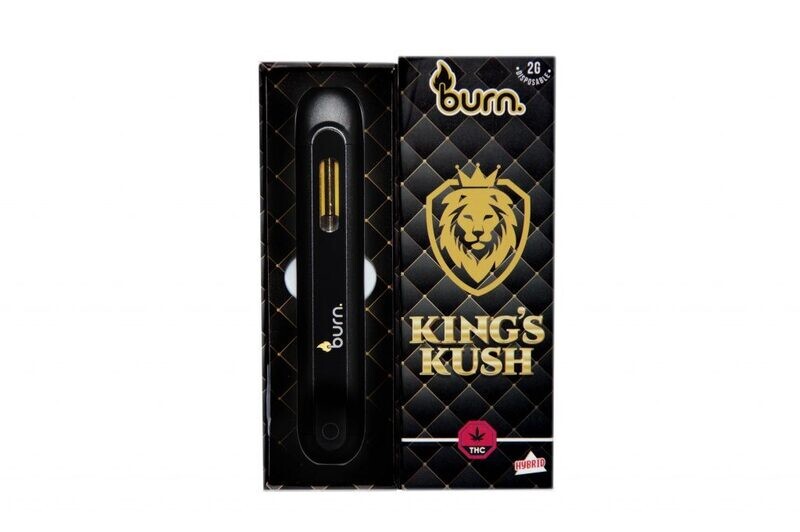 (2g) (Hybrid) Kings Kush Disposable Vape By Burn