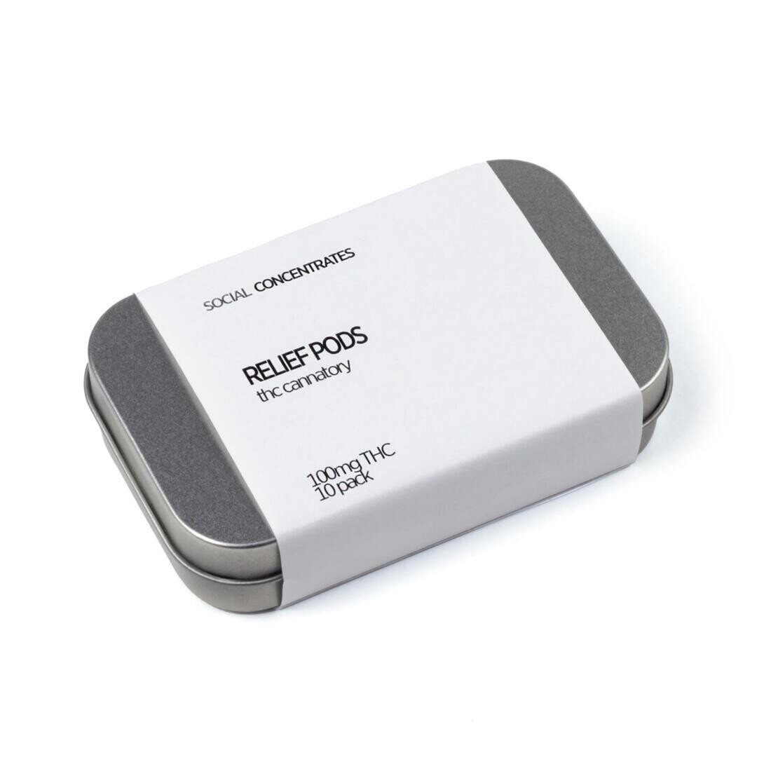 100mg THC Relief Pods By Social Concentrates