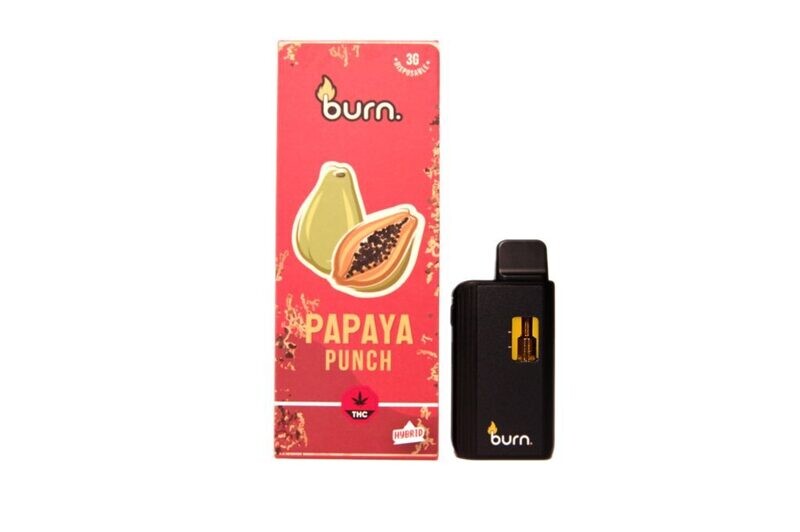 (3g) (Hybrid) Papaya Punch Disposable Vape By Burn