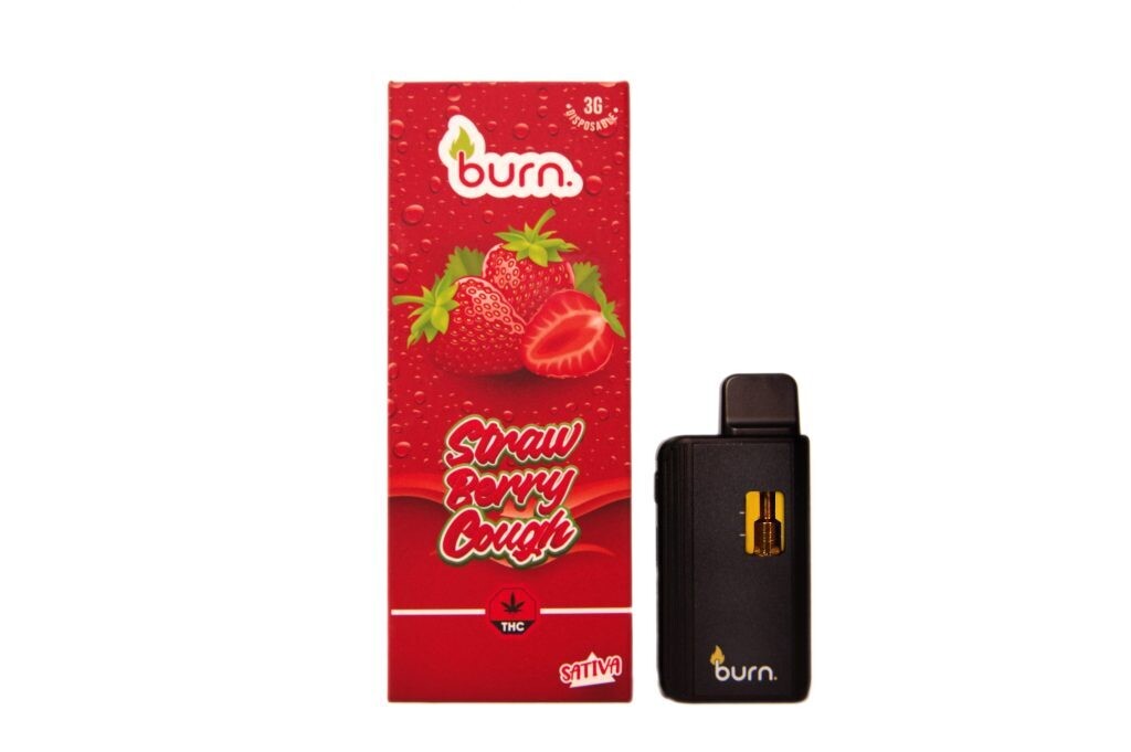 (3g) (Sativa) Strawberry Cough Disposable Vape By Burn