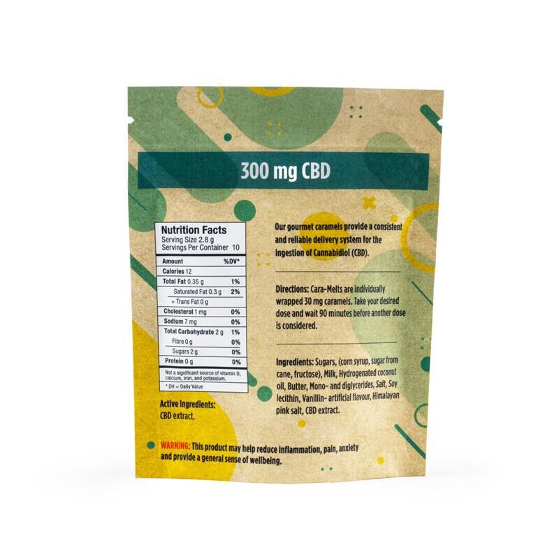 300mg (Full Spectrum) CBD Salted Cara-melts By Twisted