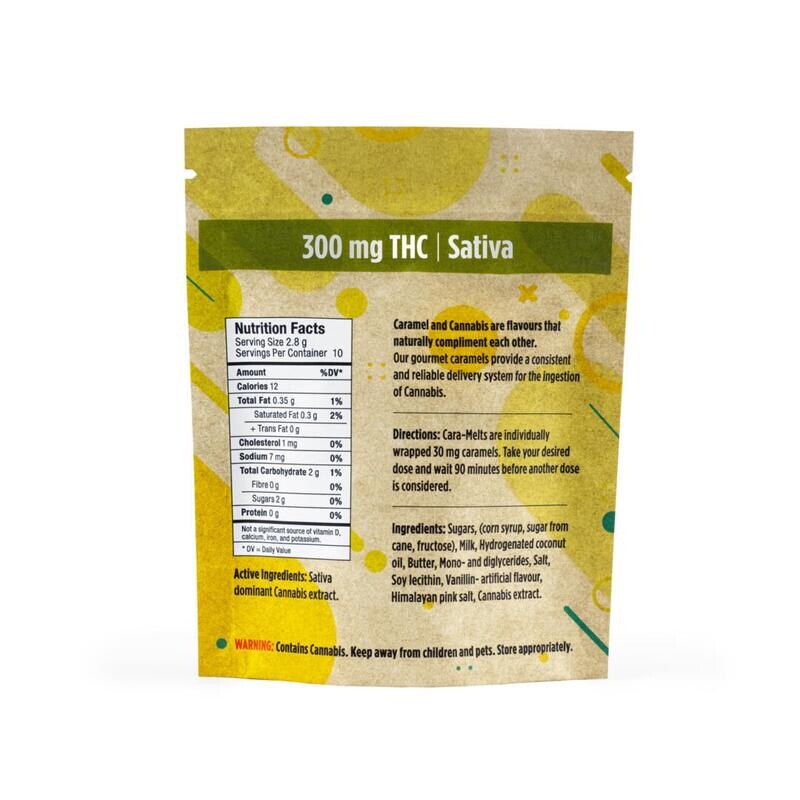 300mg (Full Spectrum) Sativa Salted Cara-melts By Twisted
