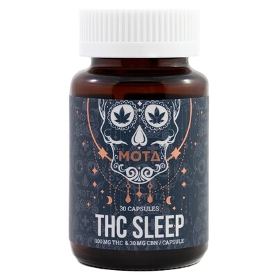 (100mg THC & 30mg CBN) Sleep Capsules By Mota