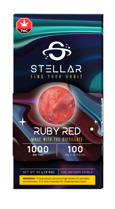 1000mg THC Ruby Red Chocolate By Stellar