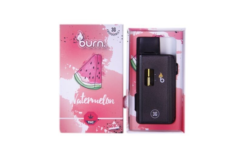(3g) (Sativa) Watermelon Disposable Vape By Burn