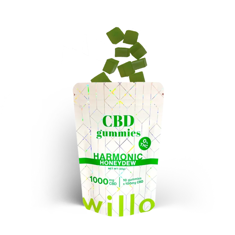 (1000mg CBD) Honeydew Gummies By Willo