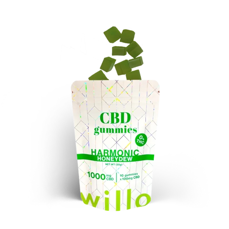 (1000mg CBD) Honeydew Gummies By Willo