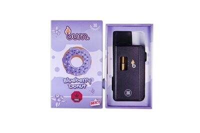 (3g) (Indica) Blueberry Donut Disposable Vape By Burn