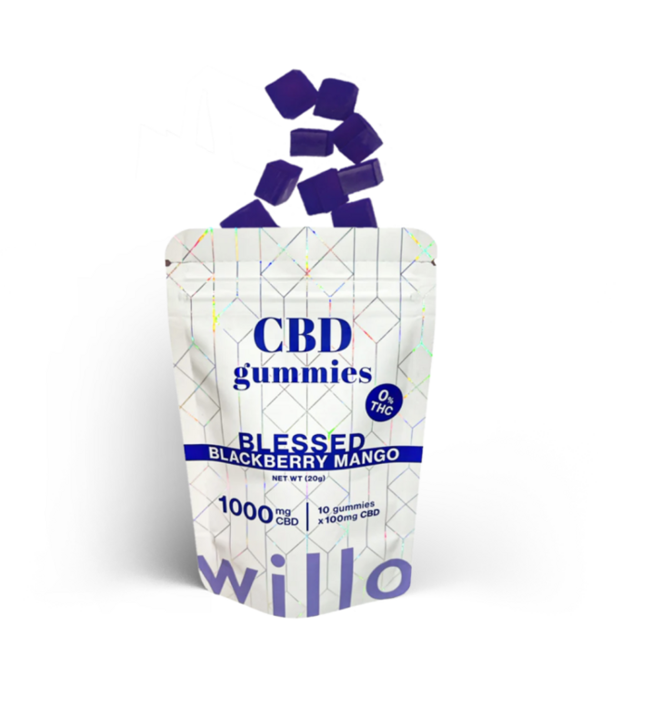 (1000mg CBD) Blackberry Mango Gummies By Willo