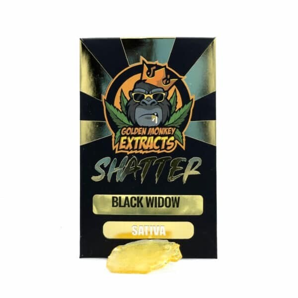 (1g) Black Widow Shatter By Golden Monkey Extracts