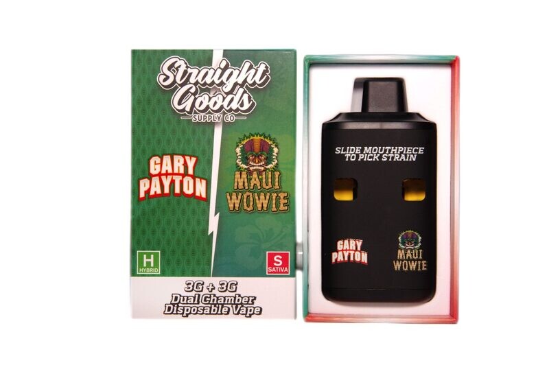 (3 Grams + 3 Grams) Gary Payton x Maui Wowie Dual Chamber Vape By Straight Goods