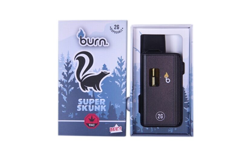 (2g) (Indica) Super Skunk Disposable Vape By Burn