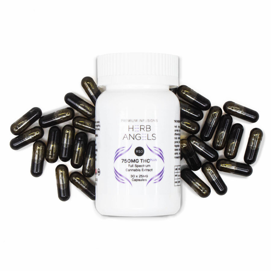 RSO (750mg THC) Capsules By Herb Angels