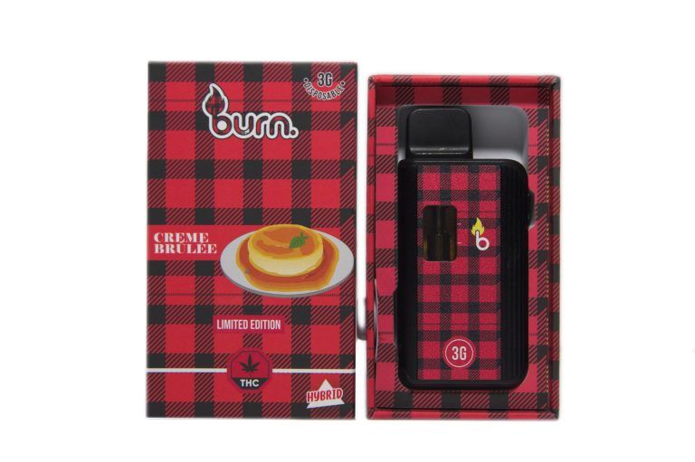 (3g) (Indica) Creme Brulee Disposable Vape By Burn