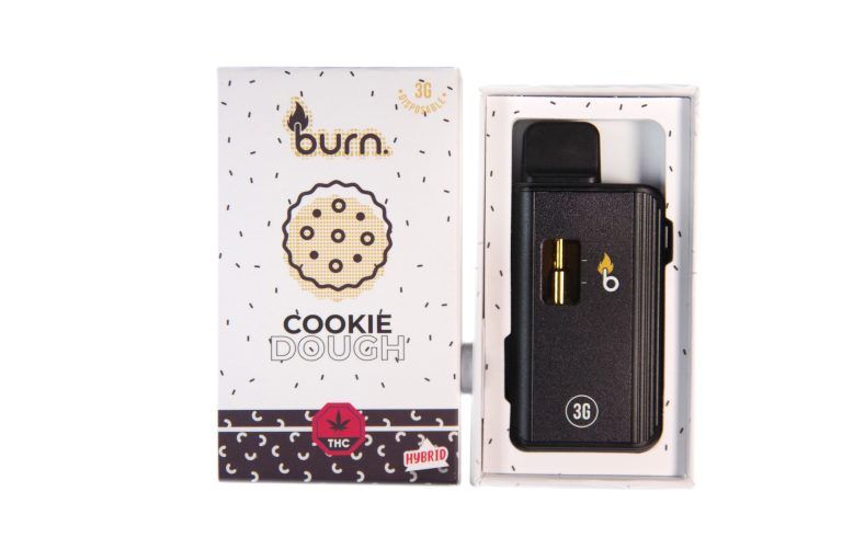 (3g) (Hybrid) Cookie Dough Disposable Vape By Burn