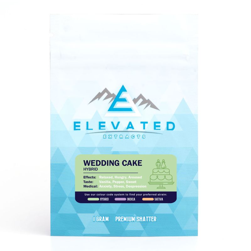 (Hybrid) Wedding Cake Shatter By Elevated Extracts